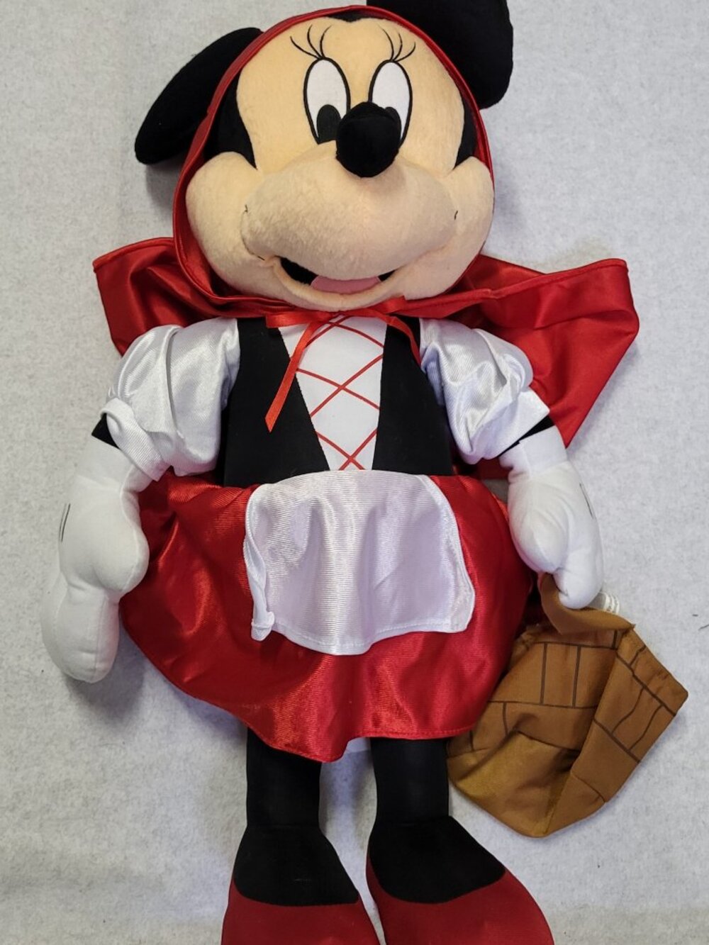 Disney Minnie Mouse Little Red Riding Hood Carrying Basket Porch Greeter
